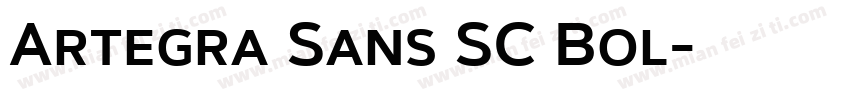 Artegra Sans SC Bol字体转换